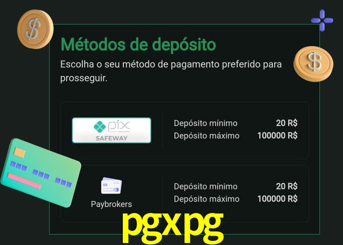 O cassino pgxpg oferece uma grande variedade de métodos de pagamento